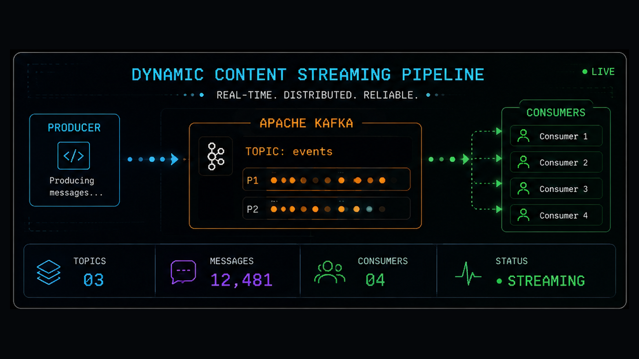 Dynamic Content Streaming Pipeline project preview